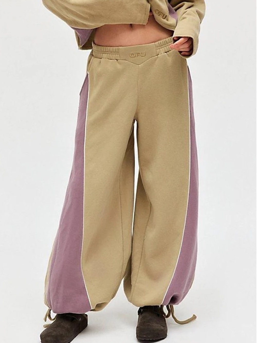 Out From Under Cozy Vibes Colorblocked Jogger Sweatpant Small - Picture 3 of 12